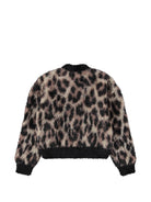 Cardigan per bambina Molo Kids animalier con scollo a V 2W26K311 9783 MOLO KIDS 