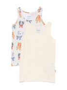 Set 2 t-shirt per bambina Molo Kids beige/bianca con stampa grafica gattini 2W26Q801 5848 MOLO KIDS 