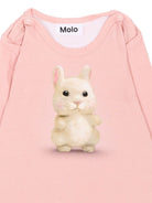 Tutina per neonata Molo Kids rosa con stampa grafica sul davanti 4W26B205 5783 MOLO KIDS 