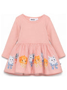Abito per neonata Molo rosa con gonna con stampa grafica 4W26E207 5768 MOLO KIDS 