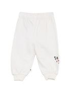 Pantaloni sportivi per neonata Molo Kids bianca con stampa grafica 4W26I201 5787 MOLO KIDS 