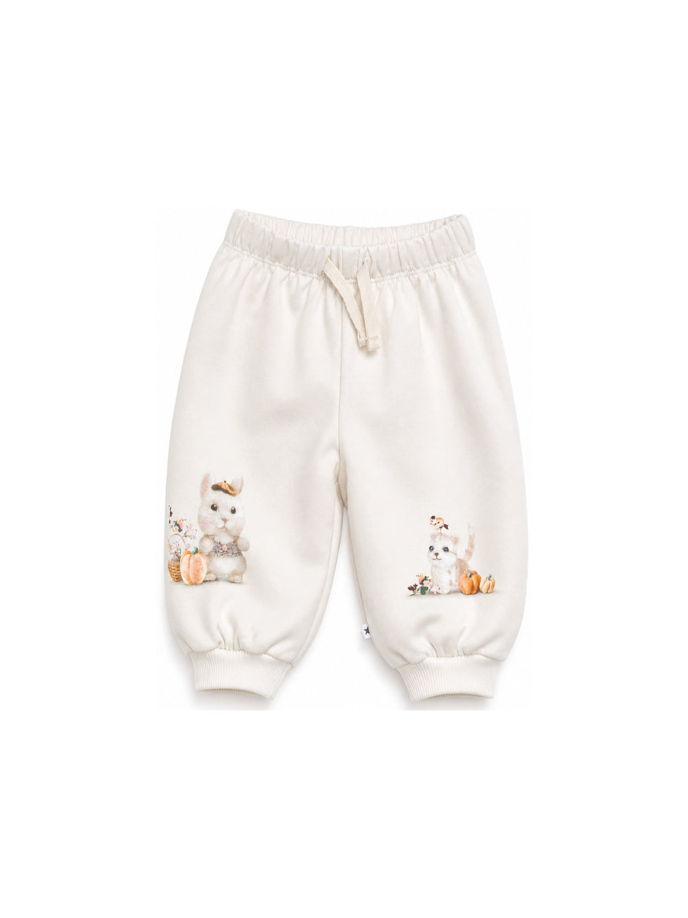 Pantaloni sportivi per neonata Molo Kids bianca con stampa grafica 4W26I201 5787 MOLO KIDS 