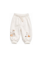 Pantaloni sportivi per neonata Molo Kids bianca con stampa grafica 4W26I201 5787 MOLO KIDS 