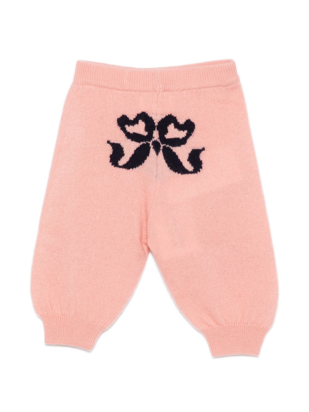 Pantaloni per neonata Molo rosa con motivo a intarsio 4W26I212 5724 MOLO KIDS 