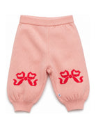 Pantaloni per neonata Molo rosa con motivo a intarsio 4W26I212 5724 MOLO KIDS 