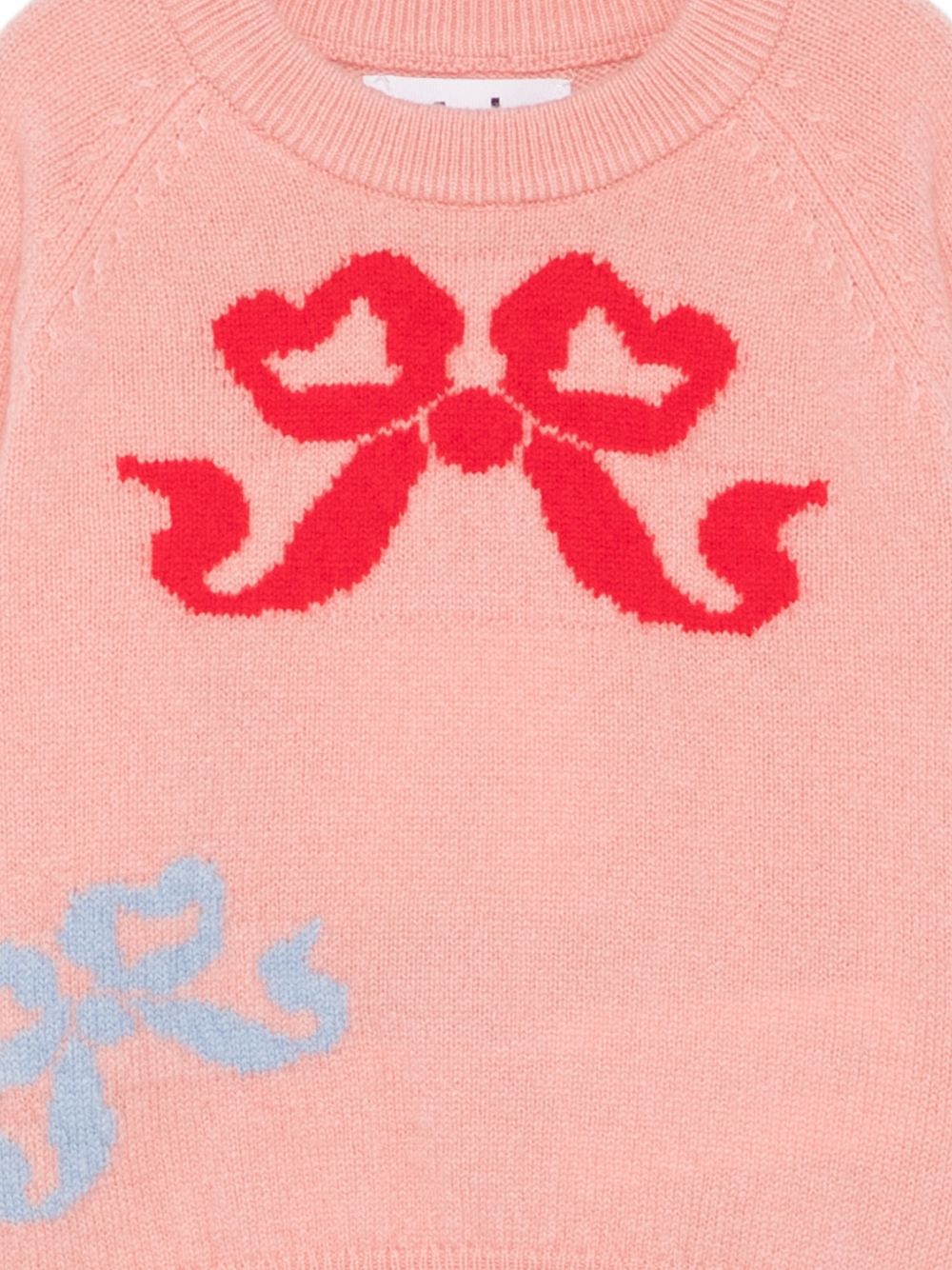 Maglione per neonata Molo rosa con motivo a intarsio 4W26K203 5724 MOLO KIDS 