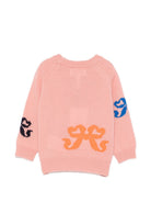 Maglione per neonata Molo rosa con motivo a intarsio 4W26K203 5724 MOLO KIDS 