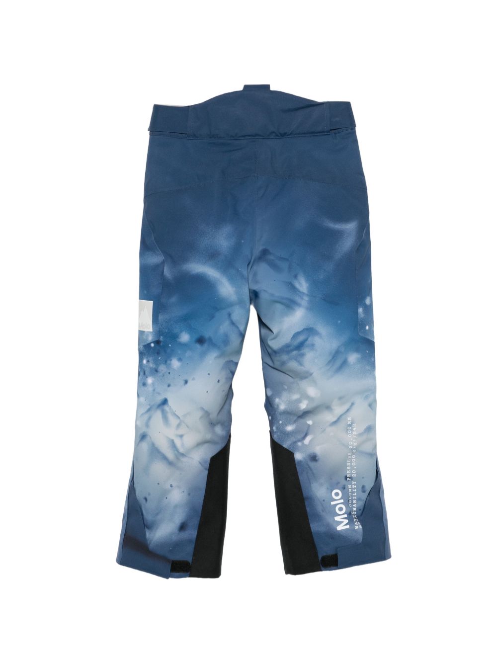 Pantaloni da neve per bambino Molo Kids blu con logo stampato sul lato 5W26I103 5708 MOLO KIDS 