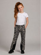 Pantalone per bambina Molo Kids marrone con stampa leopardata 5W26I103 9783 MOLO KIDS 