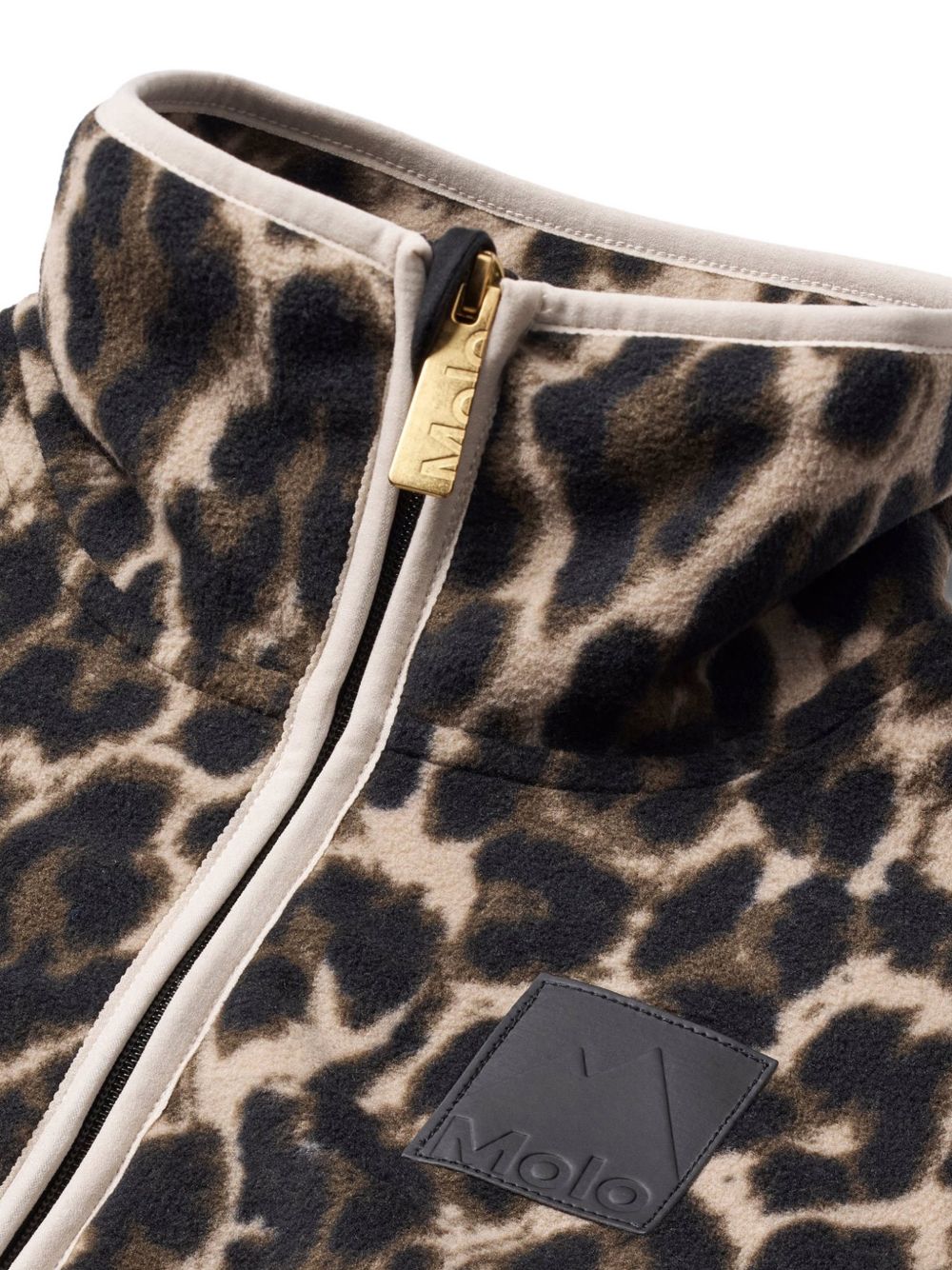 Giubbino per bambina Molo Kids marrone con stampa leopardata 5W26L203 9783 MOLO KIDS 