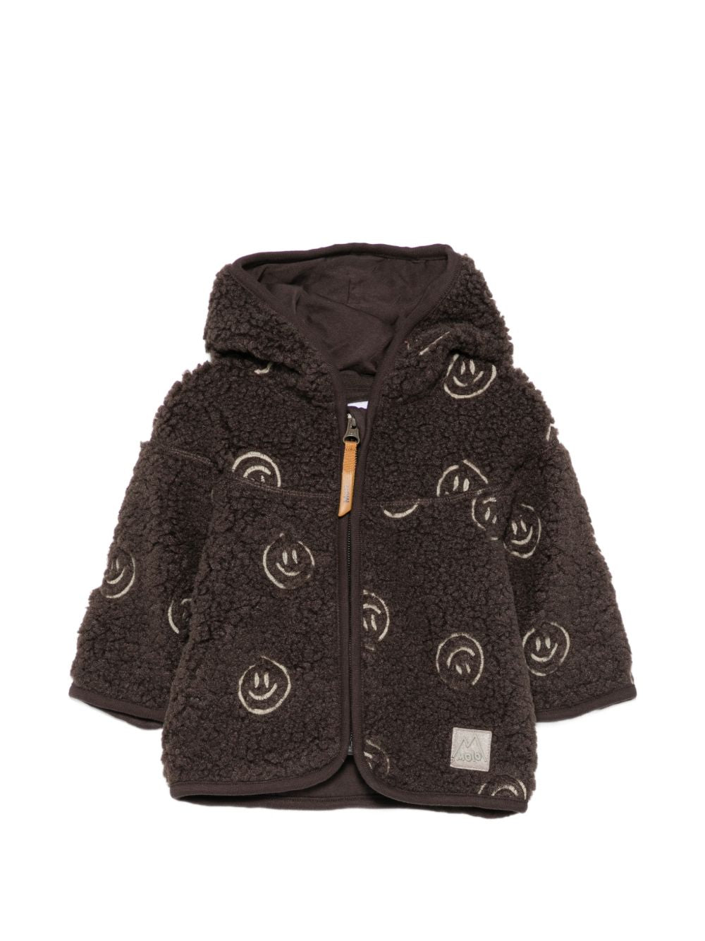 Giubbino per neonato Molo Kids marrone con ricamo smile 5W26L207 3515 MOLO KIDS 