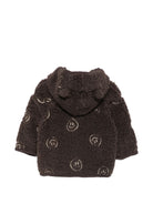 Giubbino per neonato Molo Kids marrone con ricamo smile 5W26L207 3515 MOLO KIDS 