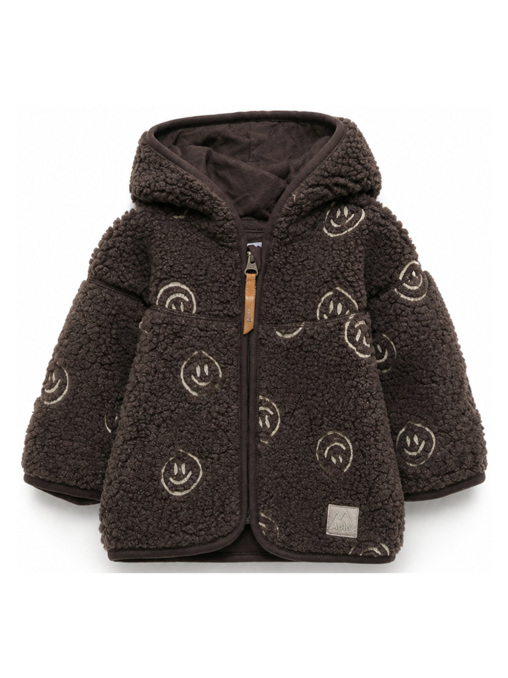 Giubbino per neonato Molo Kids marrone con ricamo smile 5W26L207 3515 MOLO KIDS 