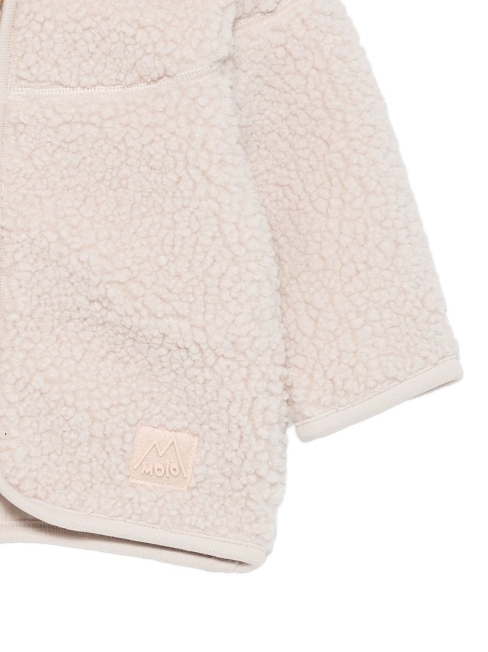 Giubbino per neonati Molo beige con effetto lana 5W26L207 5645 MOLO KIDS 