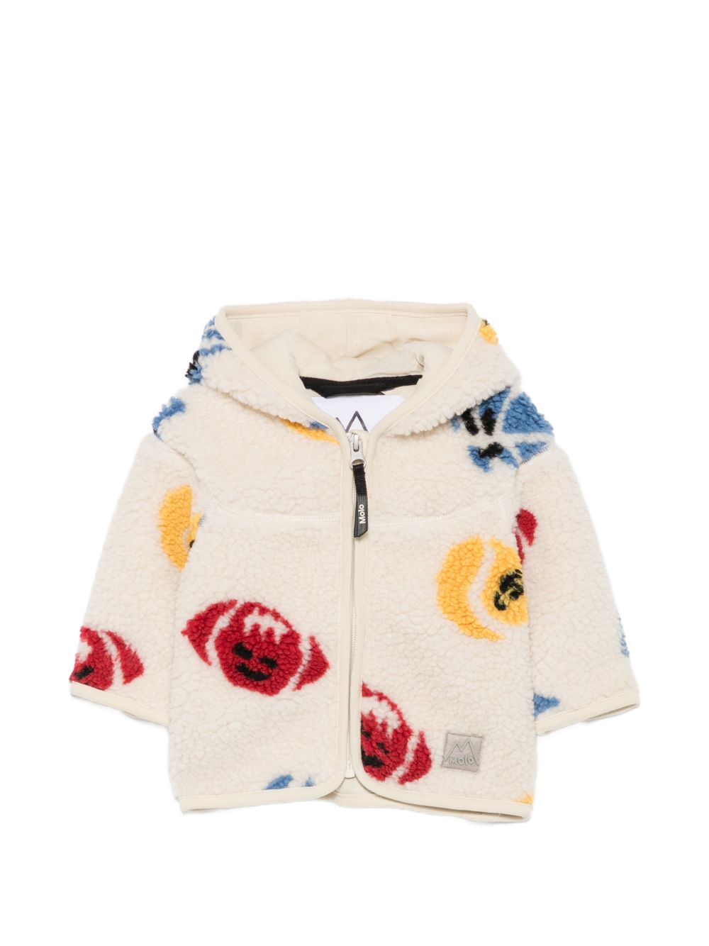 Giubbino per bambino Molo Kids bianco con stampa grafica all-over 5W26L207 6077 MOLO KIDS 