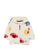 Giubbino per bambino Molo Kids bianco con stampa grafica all-over 5W26L207 6077 MOLO KIDS 