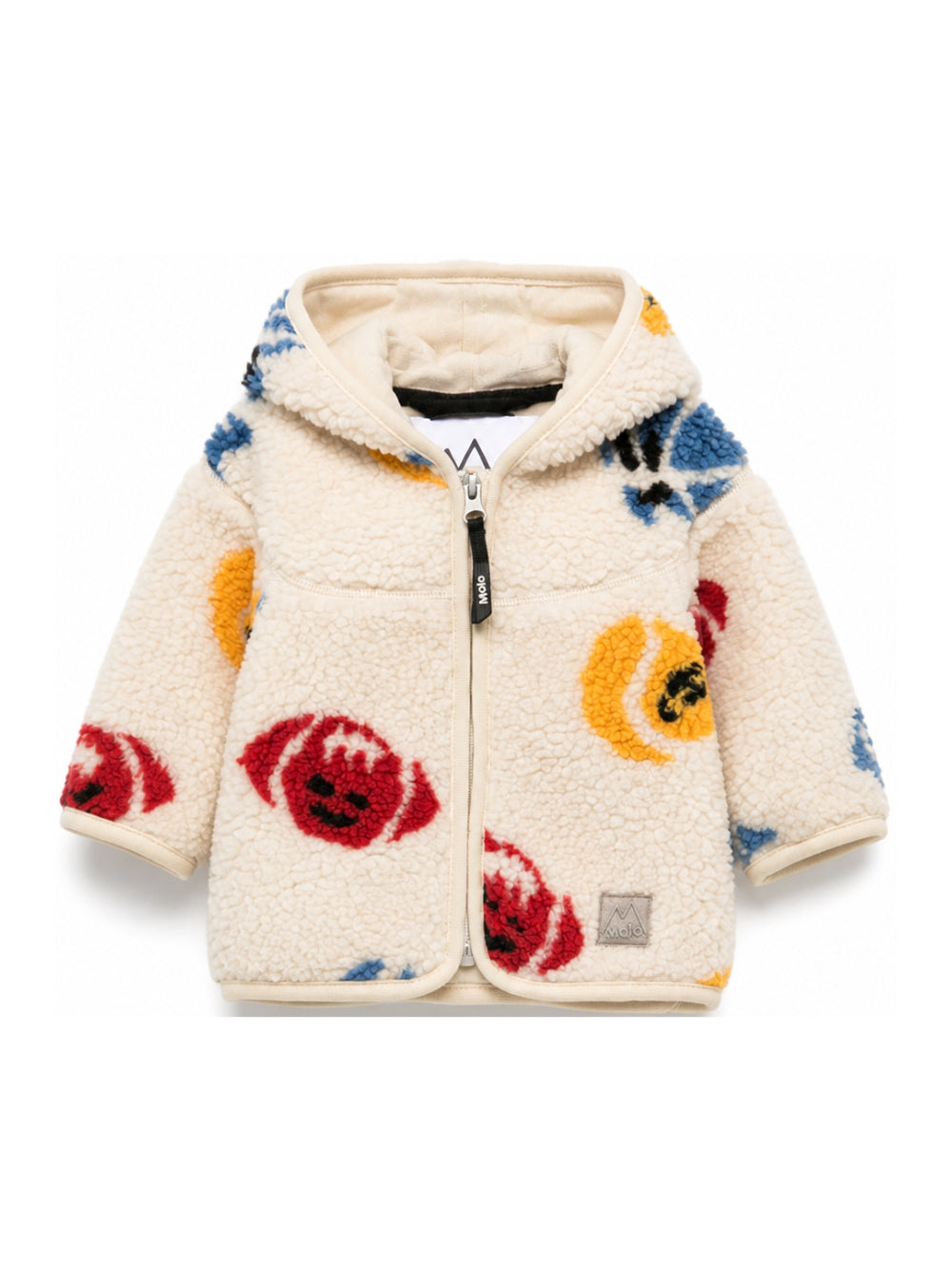 Giubbino per bambino Molo Kids bianco con stampa grafica all-over 5W26L207 6077 MOLO KIDS 