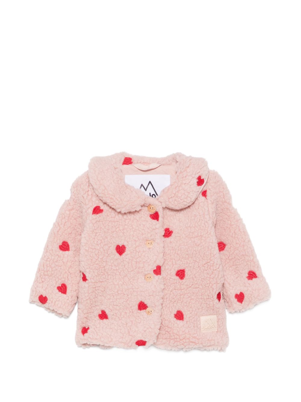 Giubbino per neonata Molo Kids rosa chiaro con ricamo a fiori 5W26L210 3480 MOLO KIDS 