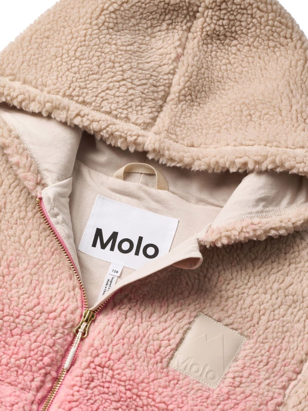 Giubbino per bambina Molo Kids rosa con applicazione logo 5W26L301 5711 MOLO KIDS 