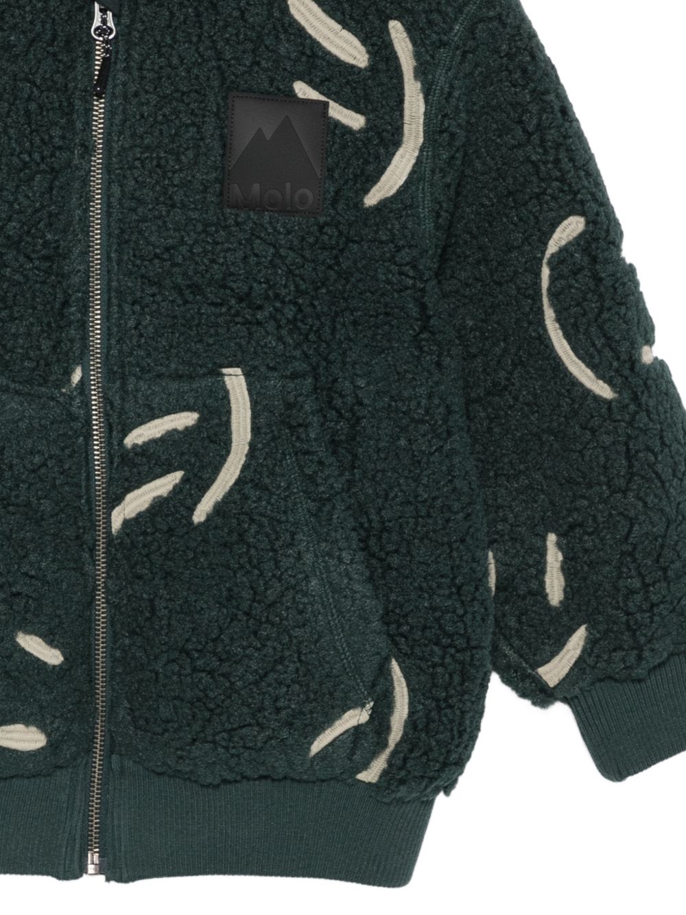 Giubbino per bambino Molo Kids verde scuro con cappuccio 5W26L301 6252 MOLO KIDS 