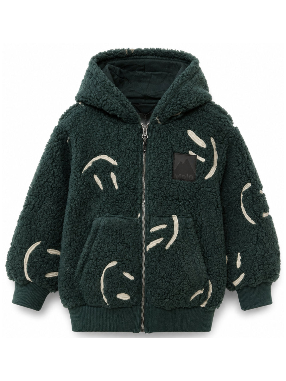 Giubbino per bambino Molo Kids verde scuro con cappuccio 5W26L301 6252 MOLO KIDS 