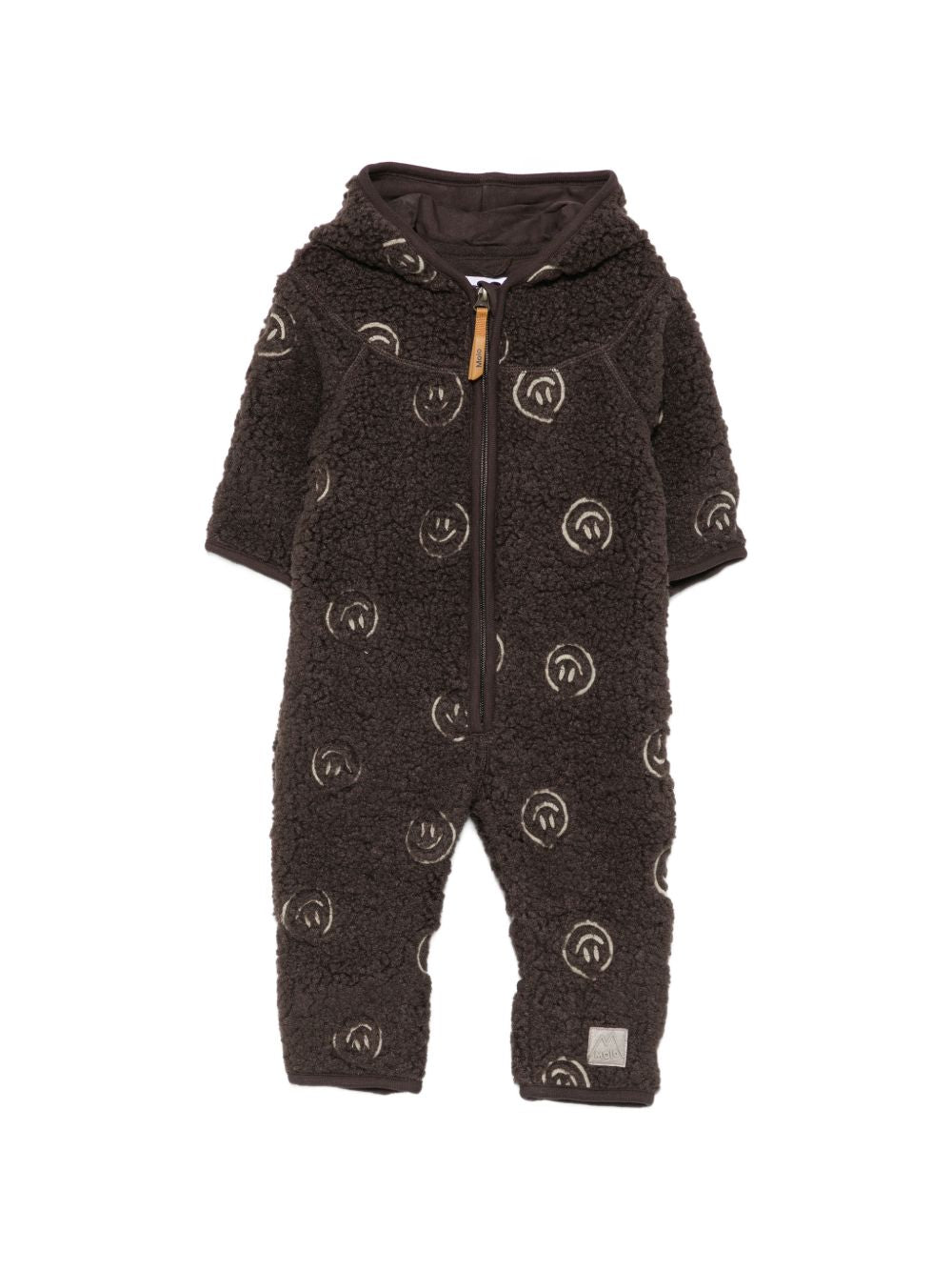 Tutina per neonato Molo Kids grigio con stampa smile all-over 5W26L302 3515 MOLO KIDS 