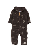 Tutina per neonato Molo Kids grigio con stampa smile all-over 5W26L302 3515 MOLO KIDS 