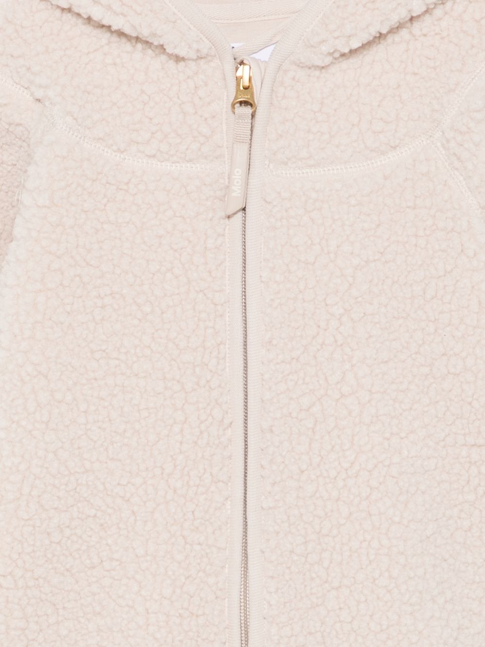 Tutina per neonato Molo Kids beige con applicazione frontale con logo 5W26L302 5645 MOLO KIDS 