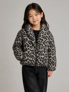Giubbino per bambina Molo Kids multicolore con stampa leopardata 5W26M308 9783 MOLO KIDS 