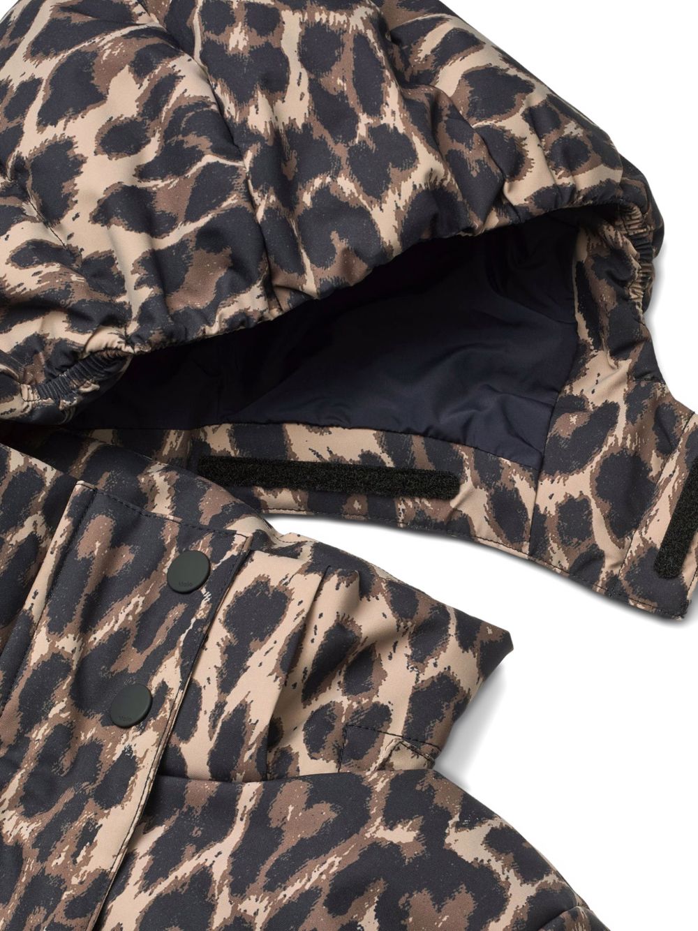 Giubbino per bambina Molo Kids marrone con stampa animalier 5W26M322 9783 MOLO KIDS 