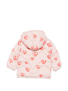 Giubbino per neonata Molo Kids rosa con stampa a cuori all-over 5W26M326 5741 MOLO KIDS 