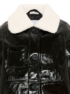 Cappotto per bambina Molo Kids nero con finitura lucida 5W26M331 0099 MOLO KIDS 