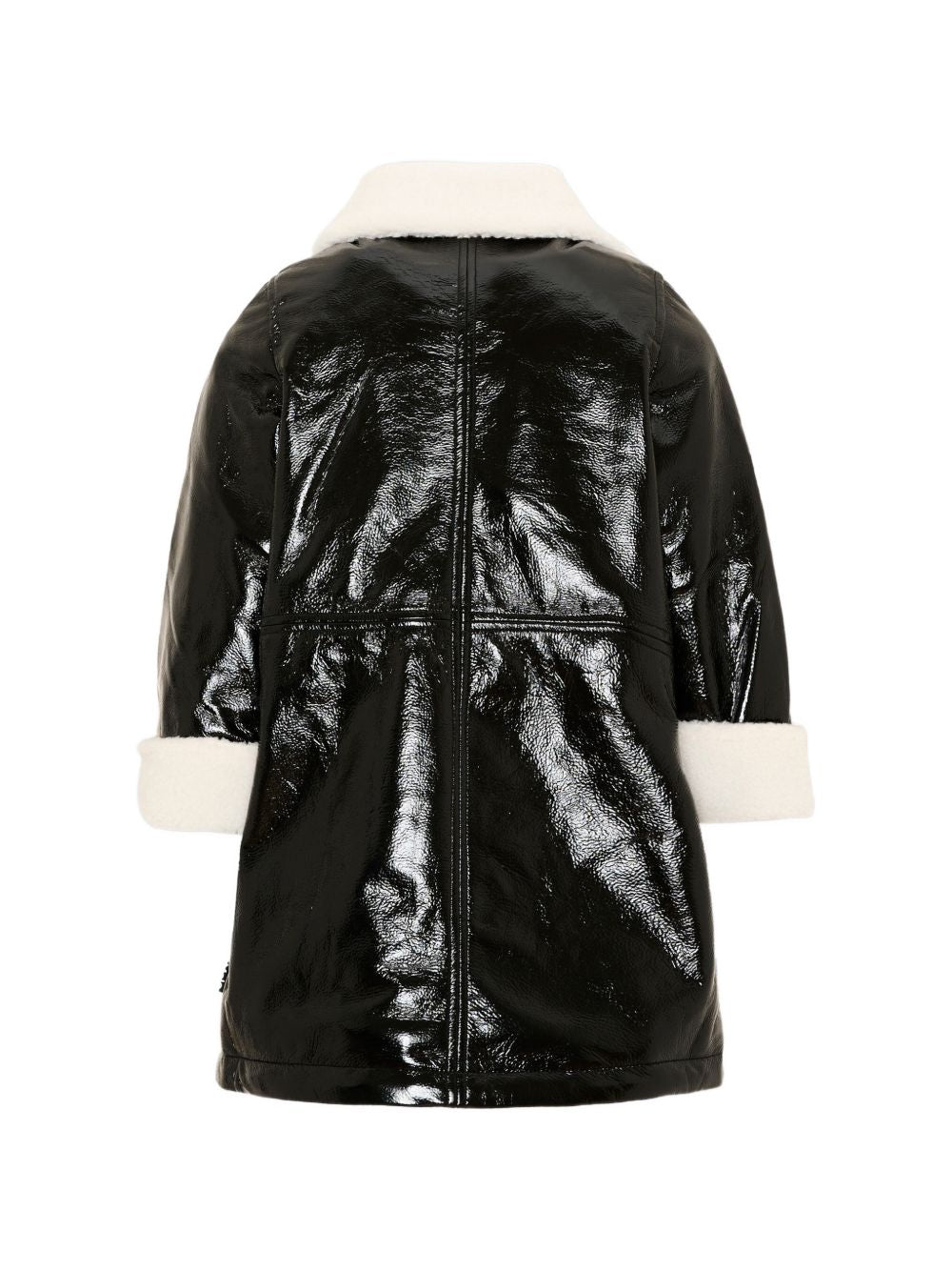 Cappotto per bambina Molo Kids nero con finitura lucida 5W26M331 0099 MOLO KIDS 