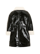Cappotto per bambina Molo Kids nero con finitura lucida 5W26M331 0099 MOLO KIDS 