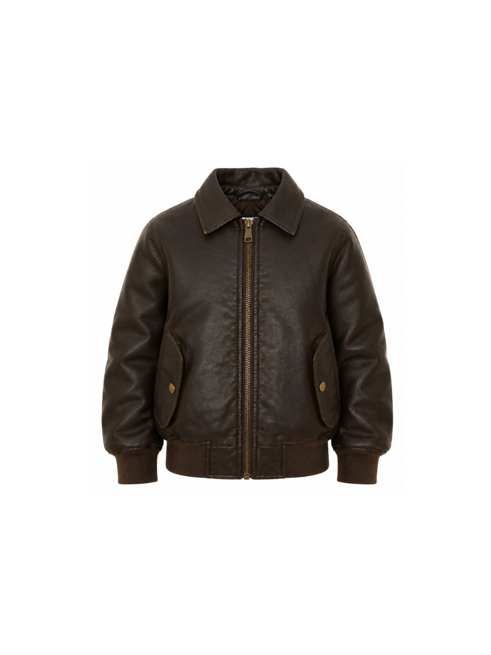 Giacca bomber per bambino Molo Kids marronecon colletto aperto 5W26M403 5722 MOLO KIDS 