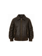 Giacca bomber per bambino Molo Kids marronecon colletto aperto 5W26M403 5722 MOLO KIDS 
