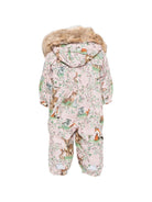 Tuta da neve per neonata Molo Kids rosa chiaro con bordo in pelliccia 5W26N105 9780 MOLO KIDS 
