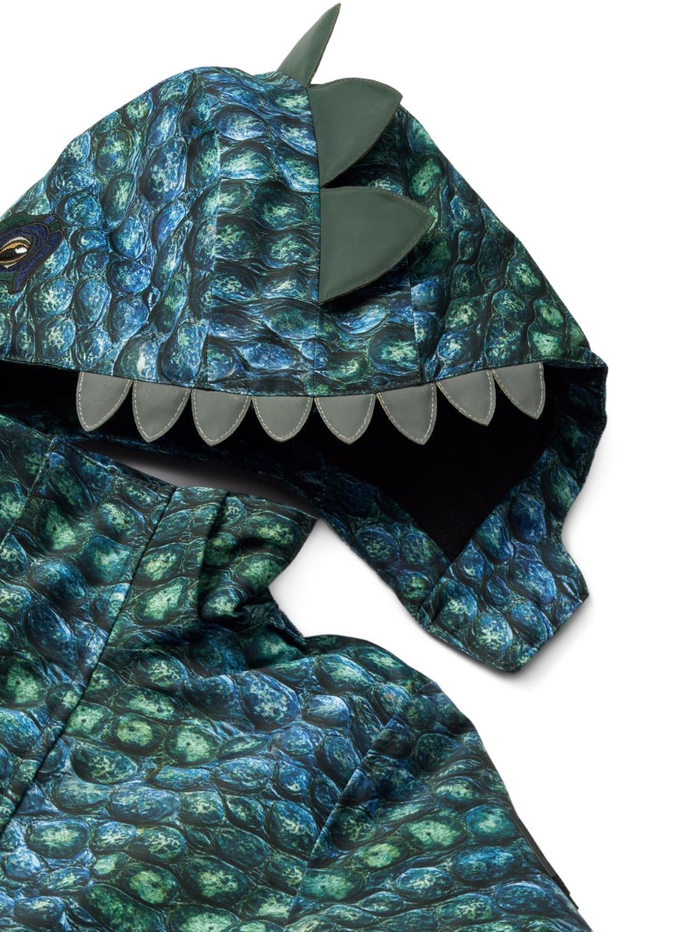 Tuta da neve per bambini Molo Kids blu con stampa pelle di dinosauro 5W26N202 4015 MOLO KIDS 