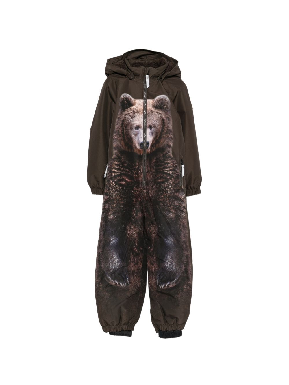 Tuta da neve per bambino Molo Kids marrone con stampa grafica orso 5W26N203 5712 MOLO KIDS 