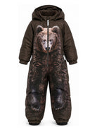 Tuta da neve per bambino Molo Kids marrone con stampa grafica orso 5W26N203 5712 MOLO KIDS 
