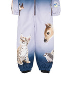 Tuta da neve per bambino Molo Kids blu con stampa grafica animali 5W26N203 5713 MOLO KIDS 