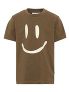 T-shirt per bambino Molo Kids marrone con stampa faccina sorridente 6W26A201 8795 MOLO KIDS 