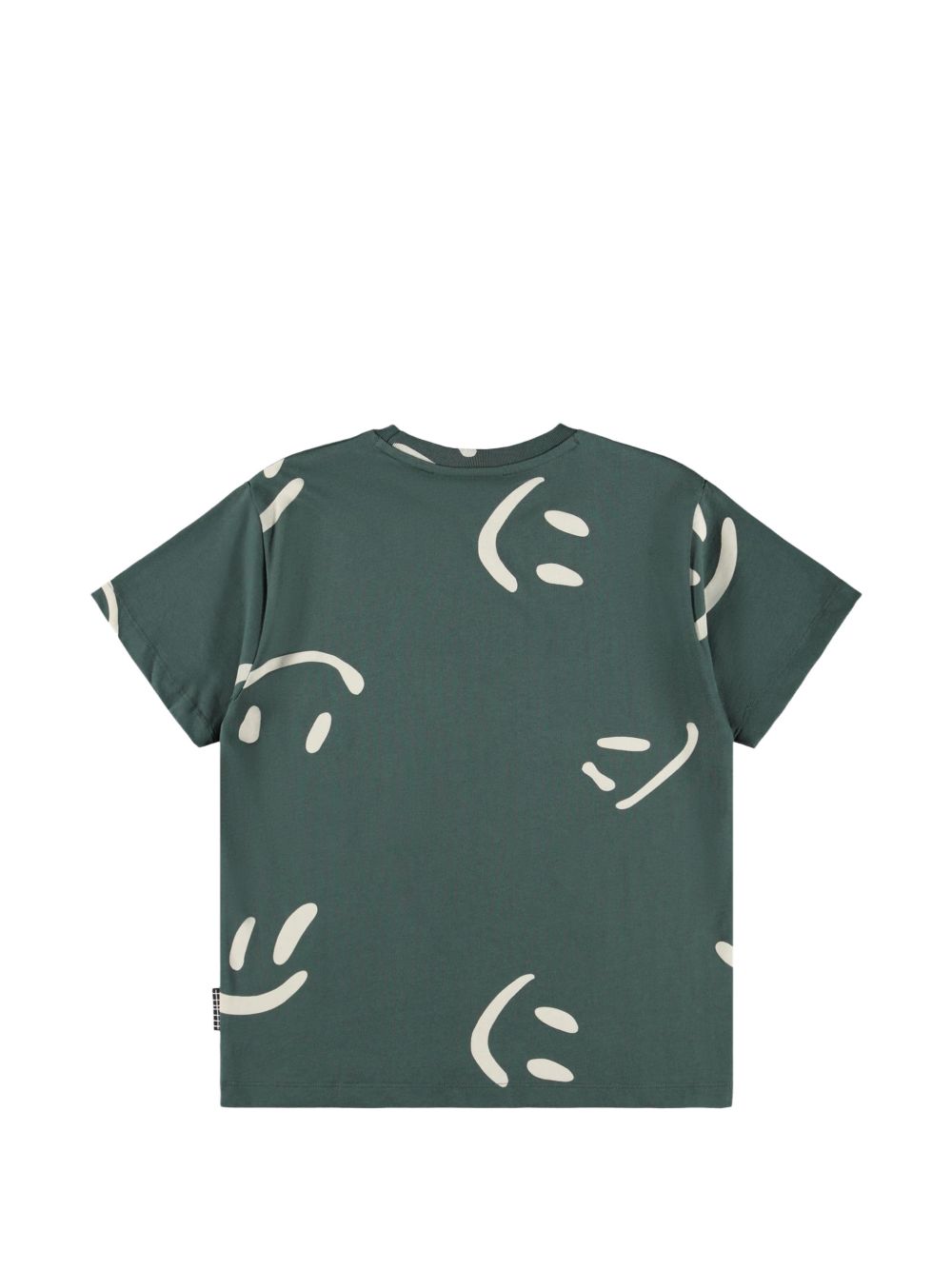 T-shirt per bambino Molo Kids verde scuro con stampa grafica smile 6W26A202 6252 MOLO KIDS 