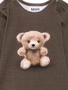 Body per neonato Molo Kids marrone con stampa orsetto sul davanti 6W26B204 5938 MOLO KIDS 