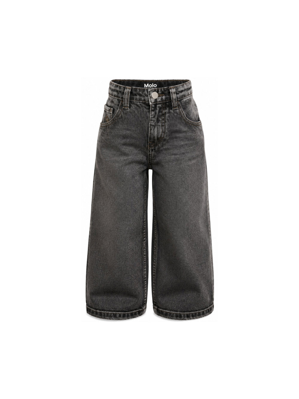 Pantaloni per bambino Molo Kids grigio scuro a gamba larga 6W26I105 5932 MOLO KIDS 