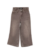 Pantaloni per bambino Molo Kids marrone sbiadito a gamba larga 6W26I112 5931 MOLO KIDS 