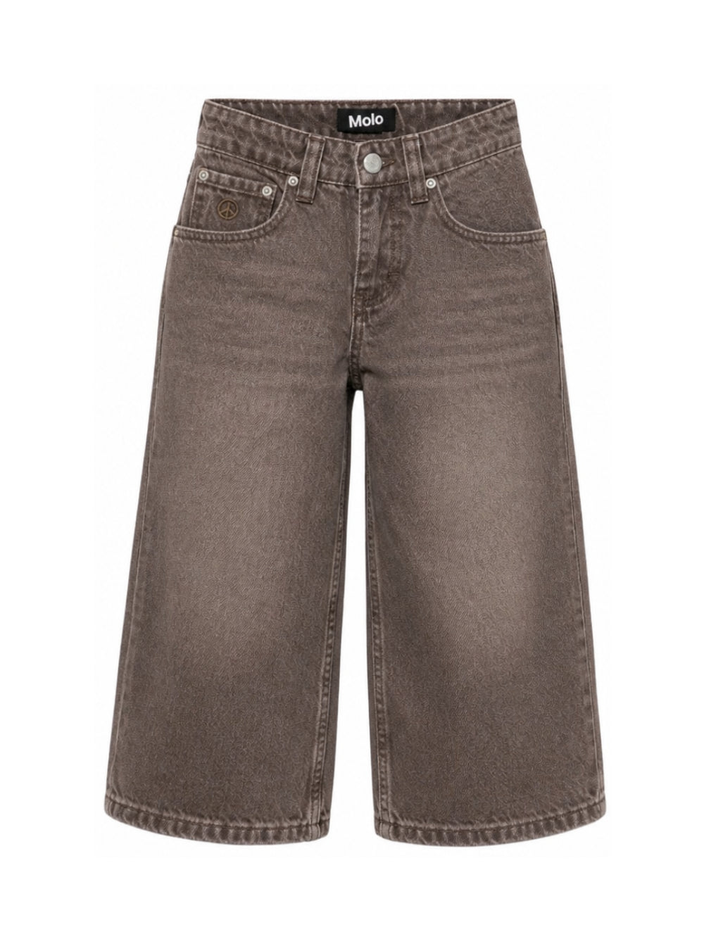 Pantaloni per bambino Molo Kids marrone sbiadito a gamba larga 6W26I112 5931 MOLO KIDS 
