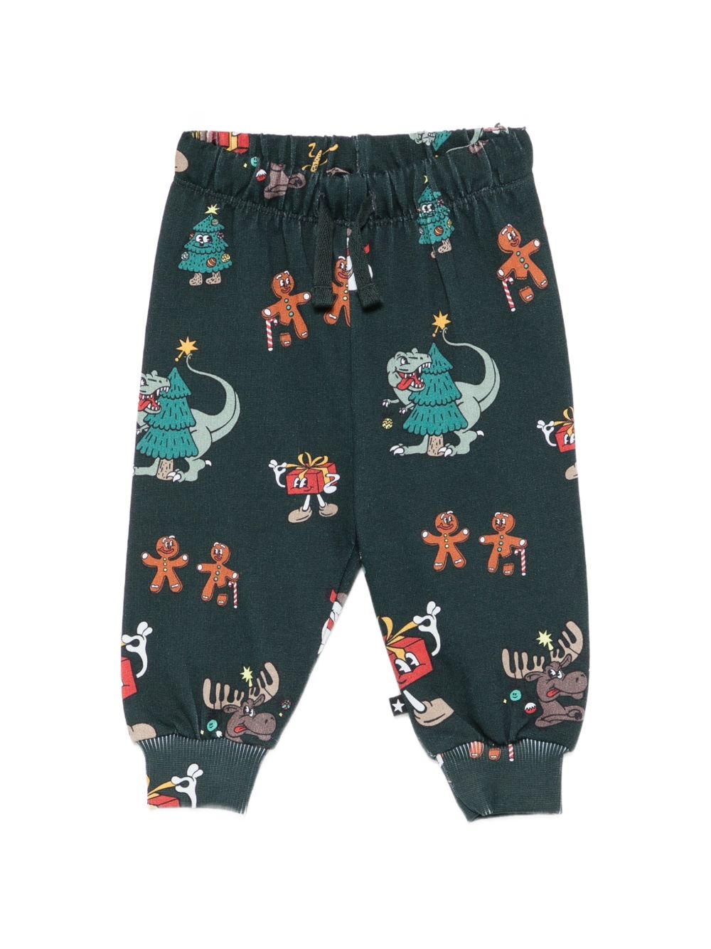 Pantaloni per neonato Molo Kids con stampa grafica natalizia 6W26I204 5872 MOLO KIDS 