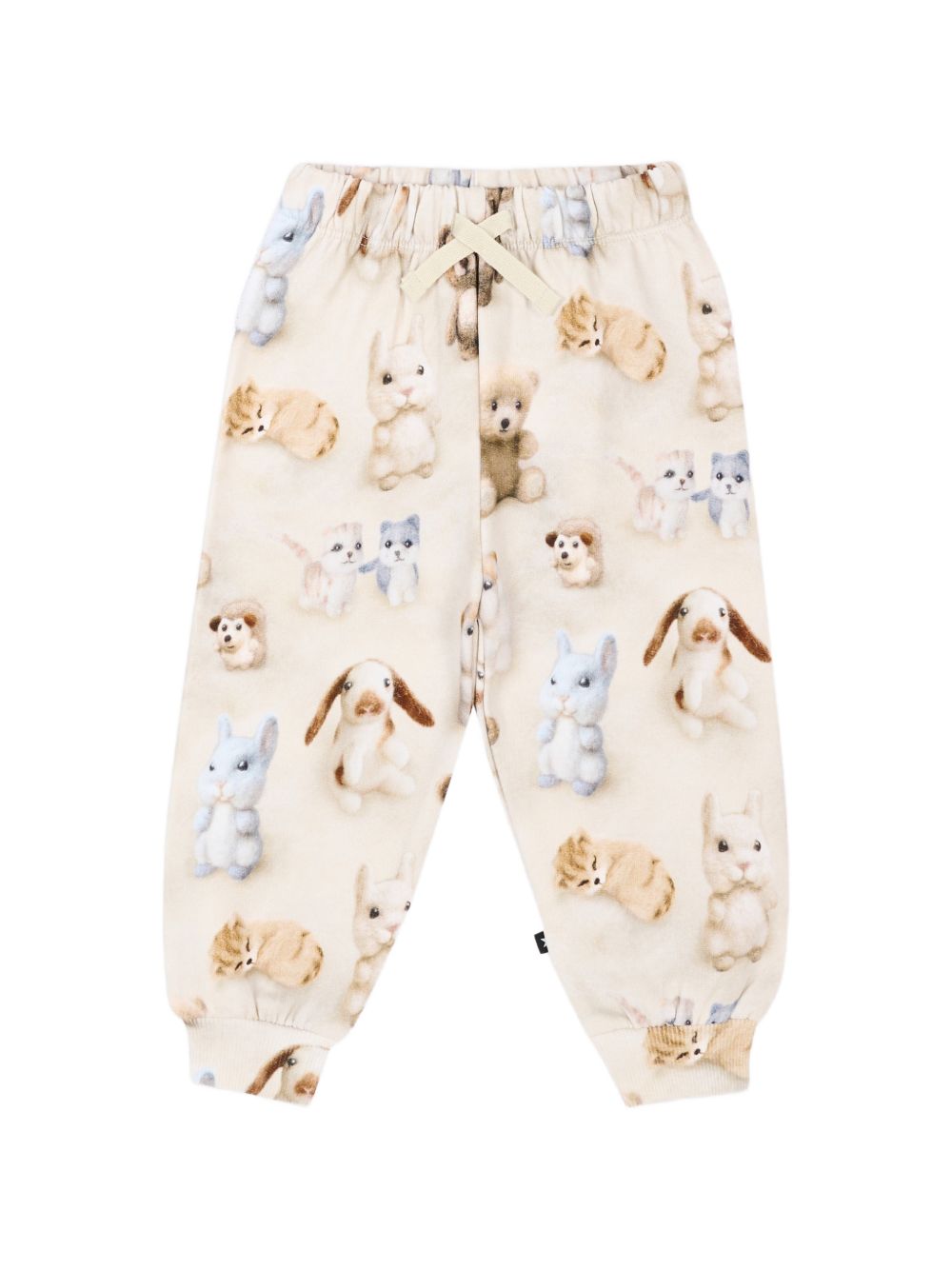 Pantaloni per neonato Molo Kids bianco con stampa grafica animali 6W26I204 5935 MOLO KIDS 