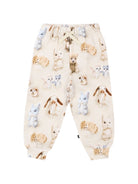 Pantaloni per neonato Molo Kids bianco con stampa grafica animali 6W26I204 5935 MOLO KIDS 